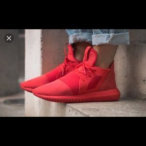 Red Adidas tubular